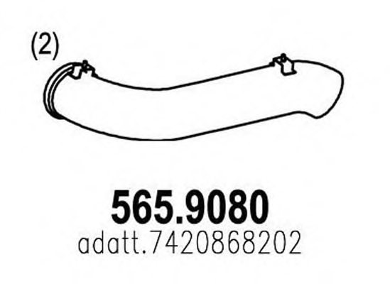 ASSO 565.9080 Exhaust Pipe